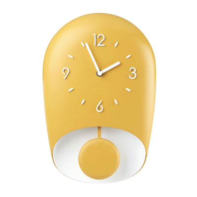  Guzzini Bell pendulum clock, mustard