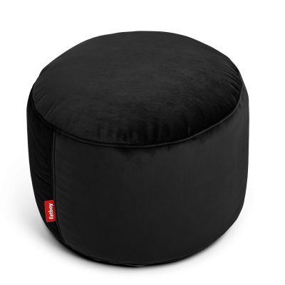 Pufa Fatboy Point Velvet Black Ø50x35 cm