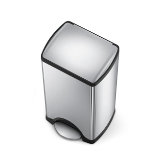 Simplehuman rectangular 30l steel FPP basket - 2