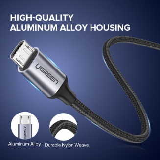 Kabel UGREEN US290 USB-A-micro USB 1.5m (czarny) - 7