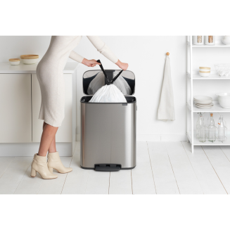  Brabantia Bo waste bin 60l, matt steel FPP - 6