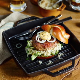  Staub square cast iron grill pan with two handles - 33 cm, Black - 5