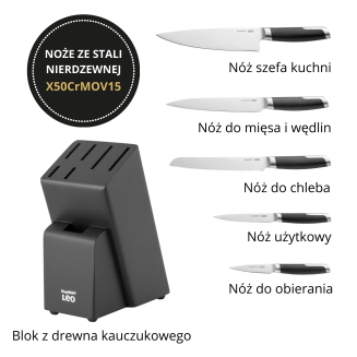 Zestaw noży w bloku BergHOFF Graphite 6 elementów - 7