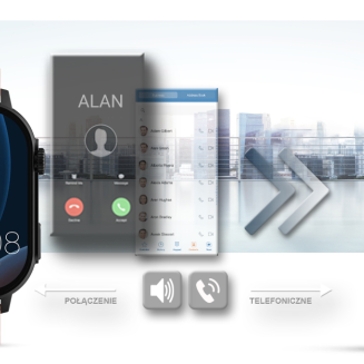 Smartwatch Gravity GT15-3 Czerwony Pasek Silikonowy + Czarna Bransoleta - 12