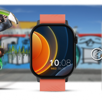 Smartwatch Gravity GT15-3 Czerwony Pasek Silikonowy + Czarna Bransoleta - 17