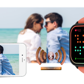 Smartwatch Gravity GT15-3 Czerwony Pasek Silikonowy + Czarna Bransoleta - 21