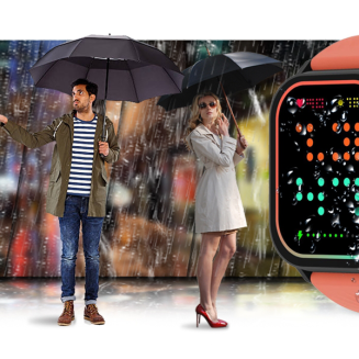 Smartwatch Gravity GT15-3 Czerwony Pasek Silikonowy + Czarna Bransoleta - 22