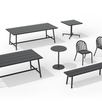 Stół ogrodowy Fatboy Fred's Table Medium Anthracite 170x90x76 cm - 2