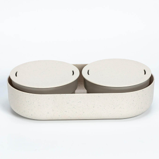 PLASTIA MICROGREENS Kiełkownica + pojemnik z filtrem 30.5x16 cm beżowy - 3