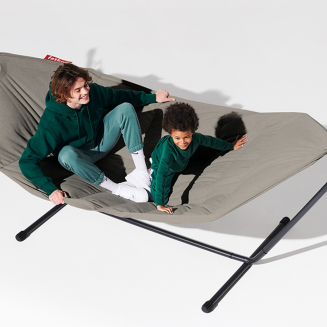  Fatboy Headdemock Superb Gray Taupe hammock with black stand - 6