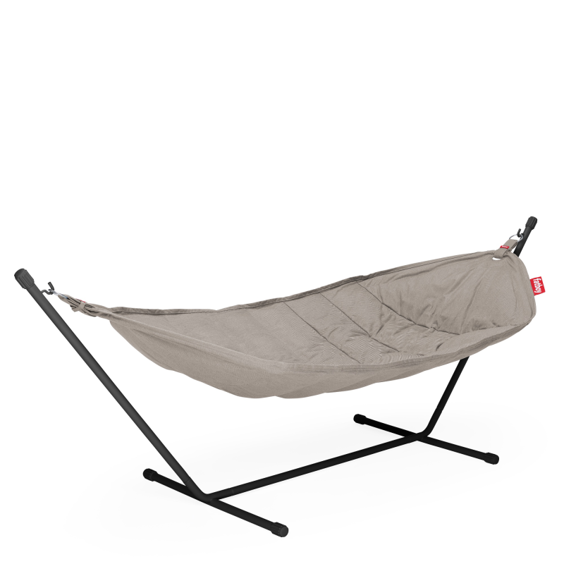  Fatboy Headdemock Superb Gray Taupe hammock with black stand