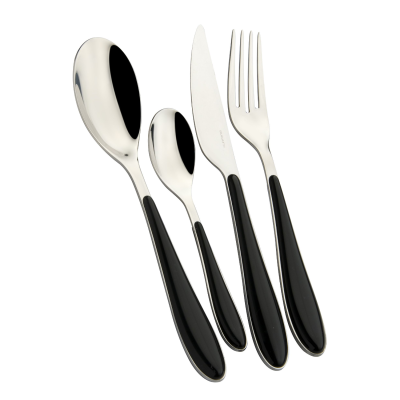  Casa Bugatti Gioia cutlery set black 24 pcs