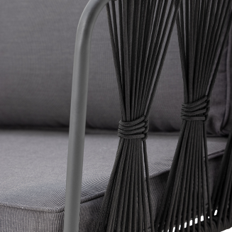  Bloomingville Pavone Black garden sofa - 6