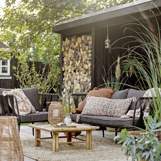  Bloomingville Pavone Black garden sofa - 7