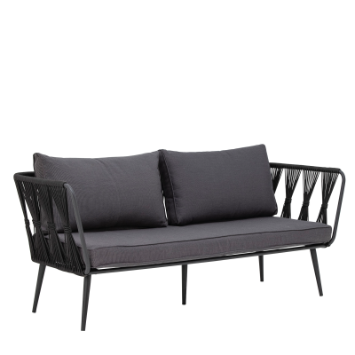  Bloomingville Pavone Black garden sofa