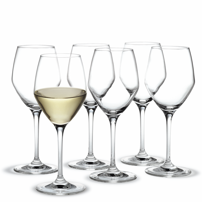  Holmegaard Perfection white wine glasses - 6 pcs