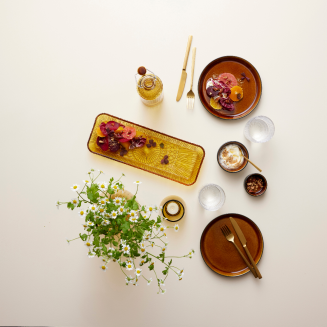 Talerz do serwowania Bitz Kusintha Amber 38x14 cm - 3