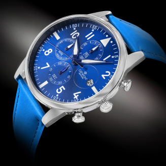 Zegarek Męski Giewont Chronograph Sapphire Niebieski GW5630-A5 - 2