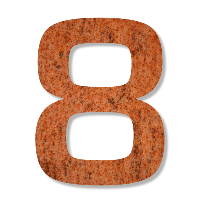  Keilbach Iron Number "8" 24 cm house number