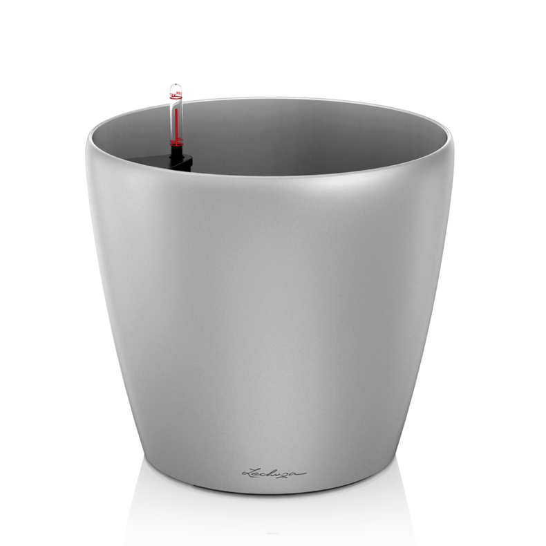  Lechuza Classico Premium 60 flowerpot | 70 silver metallic