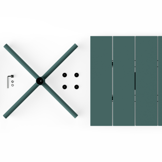 Stolik ogrodowy Fatboy Fred's Square Bistro Table Dark Sage - 4