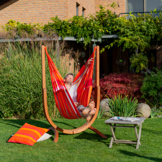  La Siesta Udine Outdoor Toucan hammock chair with stand - 3