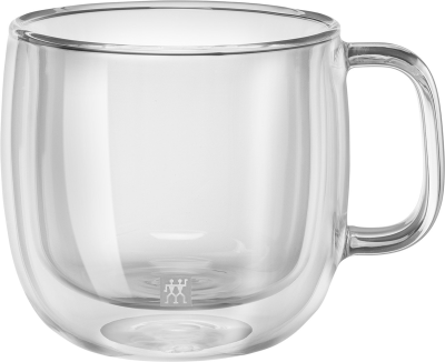  Set of two cappuccino glasses with handle Zwilling Sorrento - 450 ml