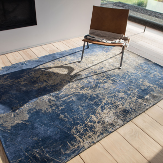  Louis de Poortere Mad Men Cracks abyss blue carpet - 9