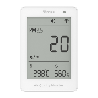Miernik jakości powietrza WiFi LCD Sonoff AirGuard PM2.5 SAWF-07P - 2