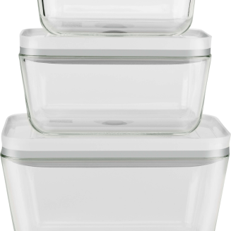  Set of 3 Zwilling Fresh & Save rectangular glass containers - 3