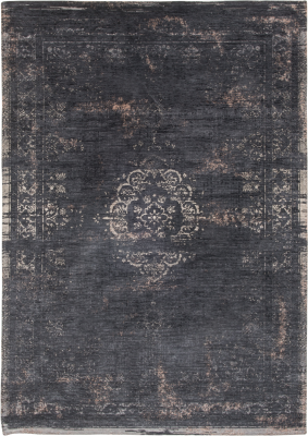 Louis de Poortere Fading World Medallion mineral black carpet