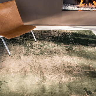  Louis de Poortere Mad Men Cracks dark pine round carpet - 3
