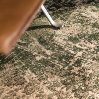  Louis de Poortere Mad Men Cracks dark pine round carpet - 5