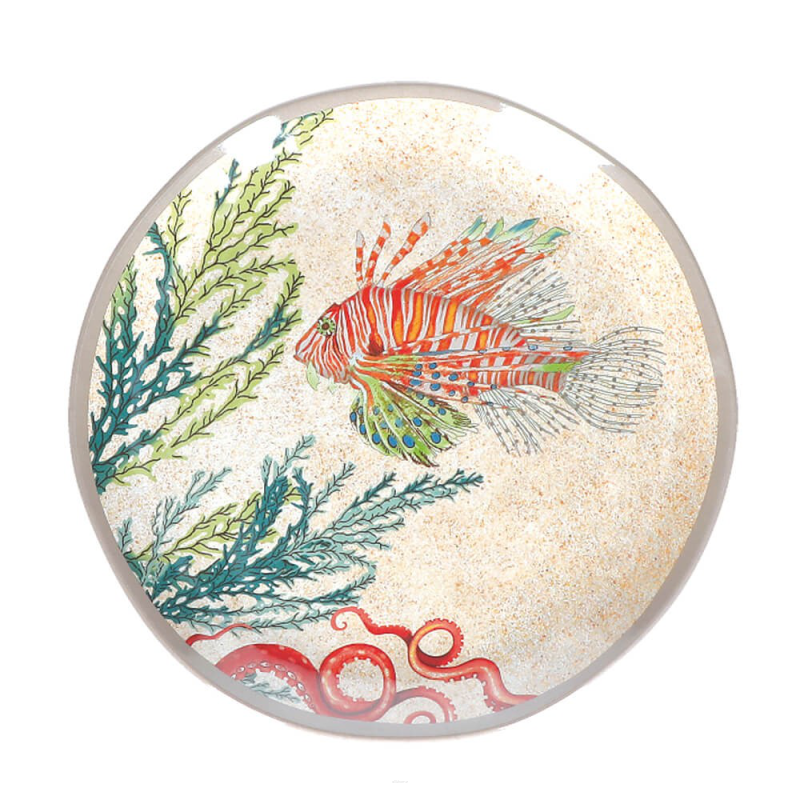  Rose&Tulipani | Set of 2 Sea Life melamine salad plates - 21 cm