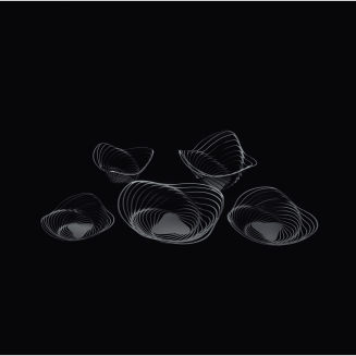 Alessi Trinity fruit platter, black, 33 cm - 5