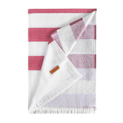 Bricini Costa Nova Red beach towel 180x180 cm