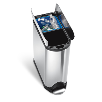  Simplehuman two-chamber butterfly basket with pedal, 40l - 3