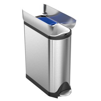  Simplehuman two-chamber butterfly basket with pedal, 40l - 4