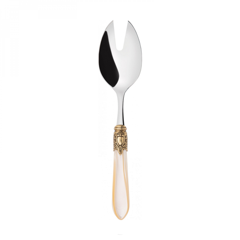 Widelec do sałaty Casa Bugatti Oxford Ivory/Gold