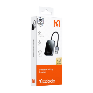 Bezprzewodowy adapter CarPlay z kablem USB McDodo CA-7210 czarny - 5