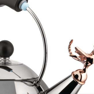 Alessi 9093 Rex kettle with whistle, black - 2