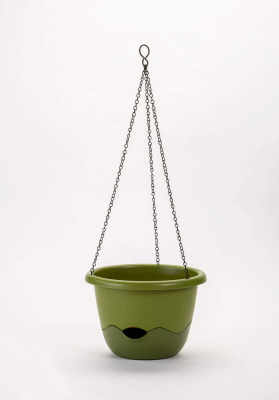 PLASTIA MARETA Donica samonawadniająca okrągła 25 cm zielony