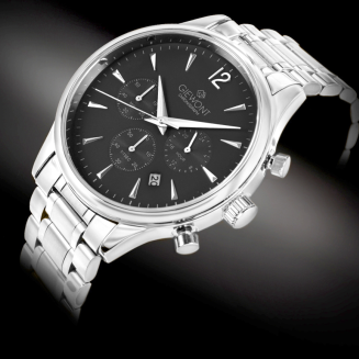 Zegarek Męski Giewont Chronograph Sapphire Srebrny GW6310-B2 - 2