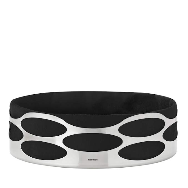  Stelton Embrace bread basket 7x23 cm black