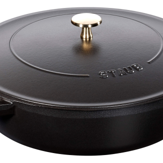  Deep stewing pan with lid Staub - 28 cm, Black - 2