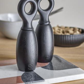 Zestaw młynków sól i pieprz Bloomingville Martim Black - 2