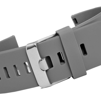 Pasek silikonowy SZARO-SREBRNY U15-22-6 - 2