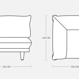  Fatboy Paletti Corner Seat Rock Gray garden corner sofa - 2