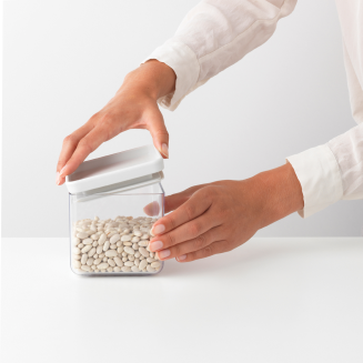 Brabantia Tasty+ Light Gray kitchen container 0.7l - 3