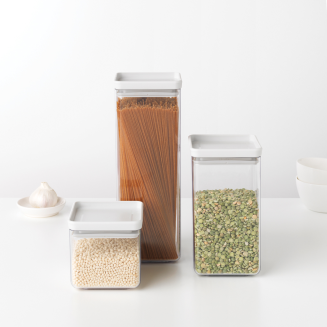 Brabantia Tasty+ Light Gray kitchen container 0.7l - 4